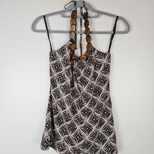 Maurices‎ Small Wooden Beads Halter Top.D89